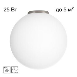 Фото CL941D25B1 RON Накладной Св-к Шар База Хром Мат.