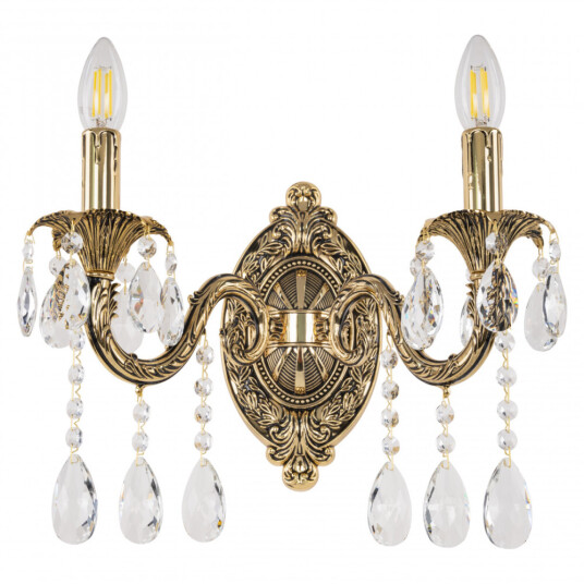 Фото Бра с хрустальными подвесками AL7901B10/2/175 A GB Bohemia Ivele Crystal