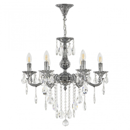 Фото Люстра с хрустальными подвесками AL78101/6/175 B NB Bohemia Ivele Crystal