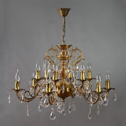 Фото 8888/6+6 AB Leaf crystal Люстра