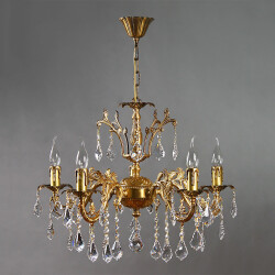 Фото 2118/5 AB Leaf crystal Люстра