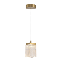 Фото Подвесной светильник MD25020403-1A2 Satin gold, LED/6.4W, 3000K dimmable