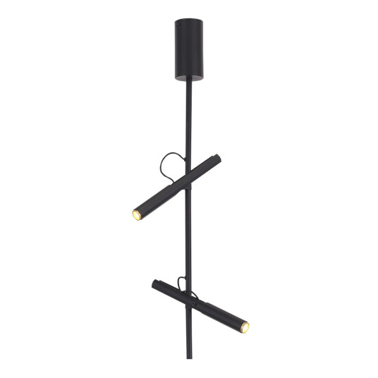 Фото SL6210.403.02 Светильник подвесной ST-Luce Черный/Черный, Золотистый LED 2*3W 3000K ЛИЛИТ