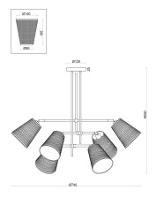 Фото Люстра Freya FR5260PL-06BS