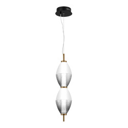 Фото SL6130.403.15 Светильник подвесной ST-Luce Черный/Белый, Дымчатый LED 1*16W 3000K ICE