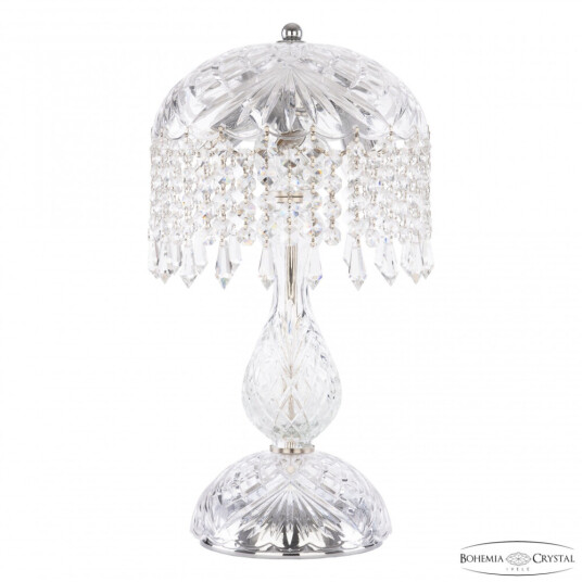 Фото Настольная лампа хрустальная 14781L1/22 Ni Drops Bohemia Ivele Crystal (Богемия Ивеле Кристалл)