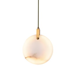 Фото Подвесной светильник 11391P 25cm Brass / White Alabaster