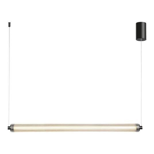 Фото SL6224.413.01 Светильник подвесной ST-Luce Черный/Прозрачный LED 1*30W 4000K БАМБУ