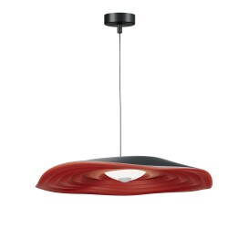 Фото SL6208.411.12 Светильник подвесной ST-Luce Черный/Черный, Оранжевый LED 1*12W 3000K ОАЗИС