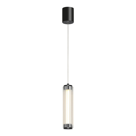 Фото utsenka-SL6224.403.01 Светильник подвесной ST-Luce Черный/Прозрачный LED 1*8W 4000K БАМБУ