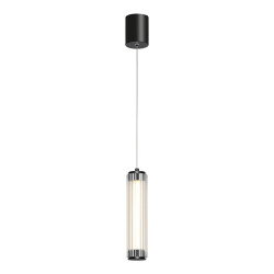Фото utsenka-SL6224.403.01 Светильник подвесной ST-Luce Черный/Прозрачный LED 1*8W 4000K БАМБУ