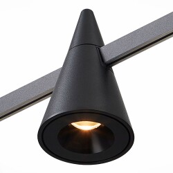 Фото ST813.446.05 Магнитный трековый светильник FARM Черный LED 1*5W 4000K 325Lm Ra90 60 IP20 D70xH115 2 FARM