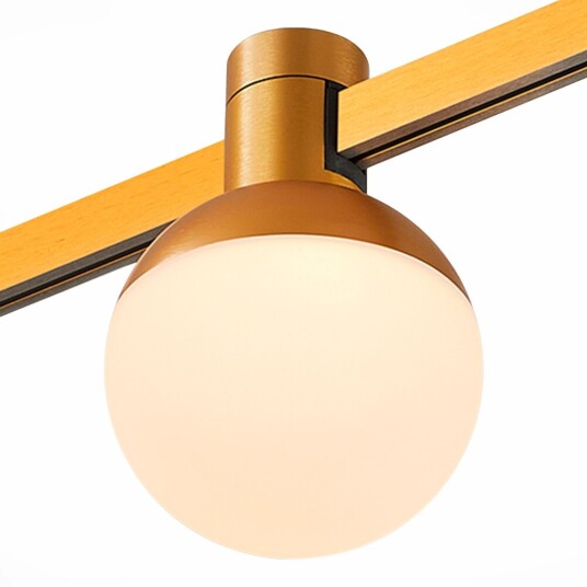 Фото ST815.246.05 Магнитный трековый светильник FARM Золотистый LED 1*5W 4000K 89Lm Ra90 120 IP20 D75xH1 FARM