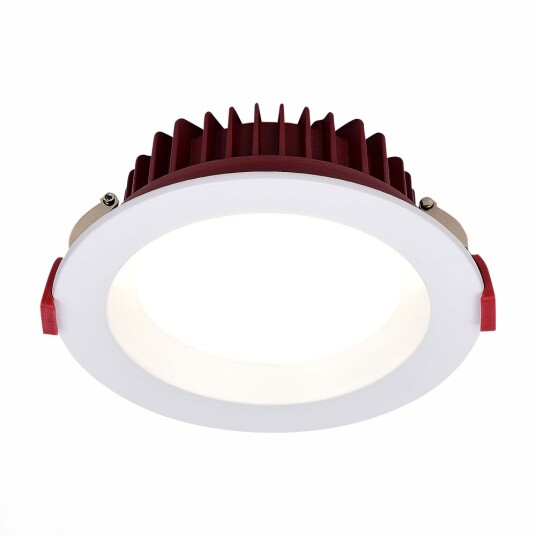 Фото ST752.548.24 Св-к встр. Белый LED 1*24W 4000K 1 920Lm Ra80 100° IP44 D165xH54 100-240VV Встраиваемые светильники
