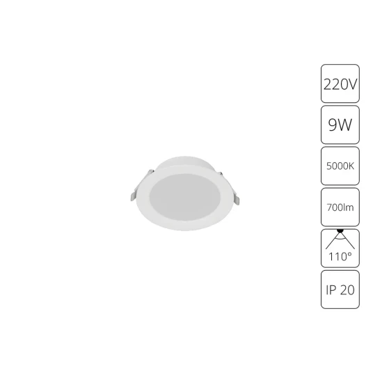 Фото Встраиваемый светильник Arte Lamp QUICK A8509PL-1WH